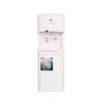 White water cooler dispenser with red (hot) and blue (cold) taps